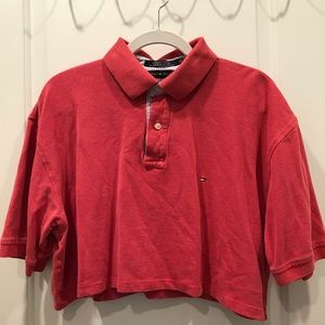 Brandy Melville Cropped Tommy Hilfiger Polo Shirt